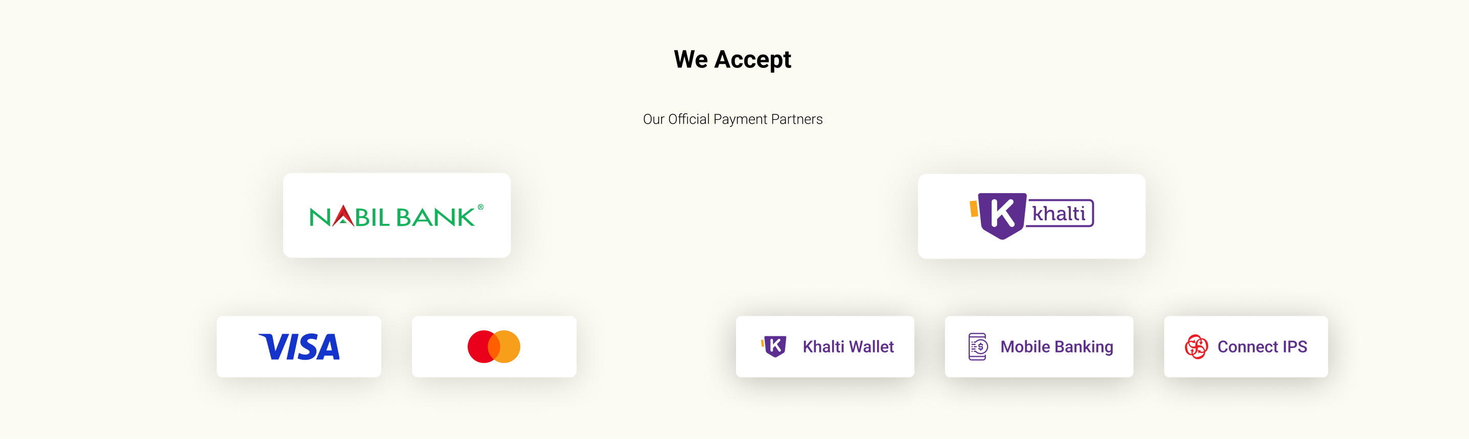 We Accept